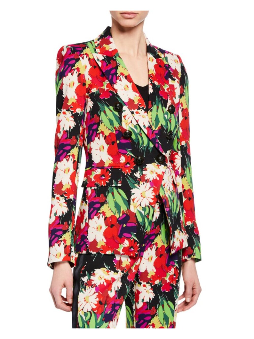 Veronica Beard Miller Floral Double-Breasted Dickey Jacket. Sz 2 - Picture 3 of 8